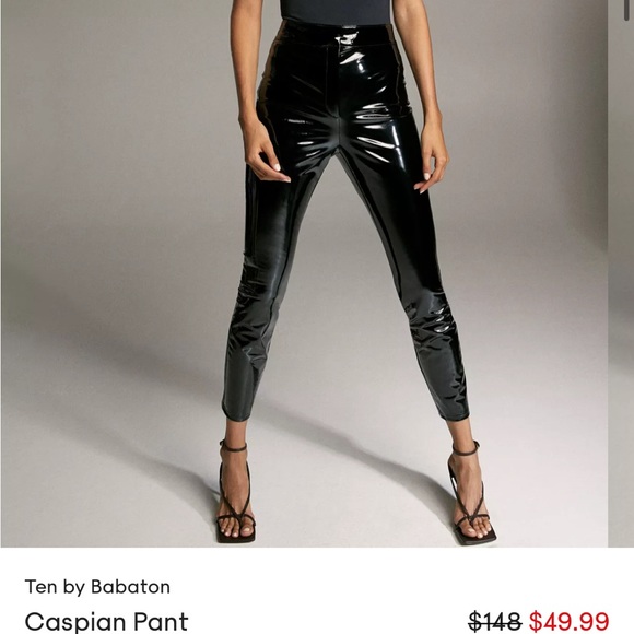 Babaton Caspian Vinyl Pant - Picture 5 of 5